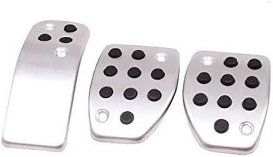 Auto Pedaal Covers - Voetsteun Plaat - Rijcomfort Verbeteren - Antislip Ontwerp - 3 Stuks Set - Metaal