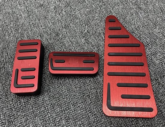 Auto Pedaal Hoesjes - Auto Handpedaal - Sportieve Look - Uniek Antislipoppervlak - 50 x 10 x 10 cm - Rood