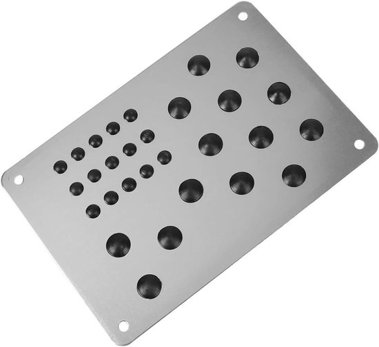 Auto Pedaal Set - Antislip Mat - Veiliger Rijden - Universele Pasvorm - 220x150mm - Zilver