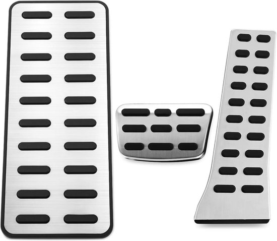 Auto Pedaal Set - Pedaal Covers - Verbeterde Grip - Automatische Installatie - 3 Stuks - Metaal