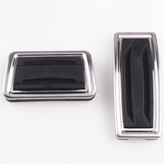 Auto Pedaal Set - Voetpedaal Cover - Verbeter Rijervaring - Antislip Ontwerp - 2 Stuks - Zilver