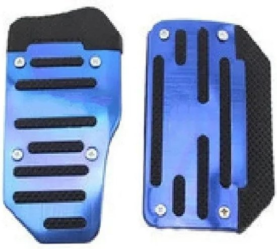 Auto Pedaal Set - Voetpedaal Covers - Verbeteren Rijervaring - Antislip Oppervlak - Universeel - Blauw