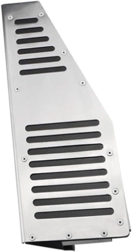 Auto Pedaal Set - Voetsteun Pedaal - Verbeterde Rijervaring - Antislip Ontwerp - Roestvrij Staal - Zilver