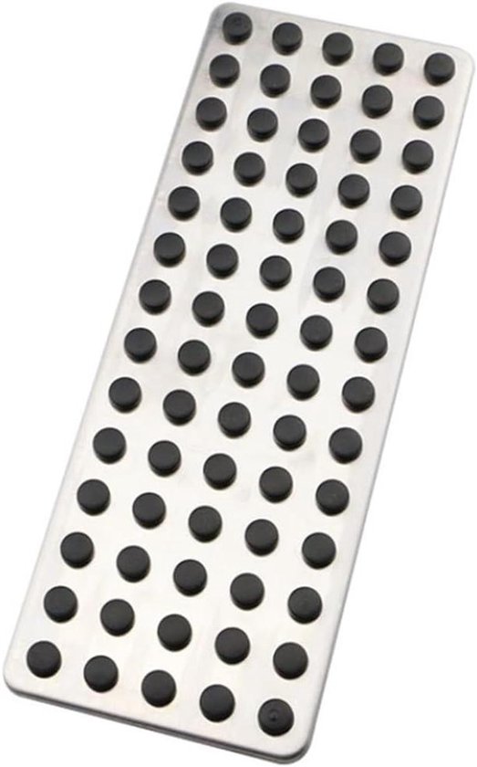 Auto Pedaal Set - Voetsteun Pedaalhoes - Verbeterde Rijervaring - Antislip Ontwerp - 200 g - Zilver