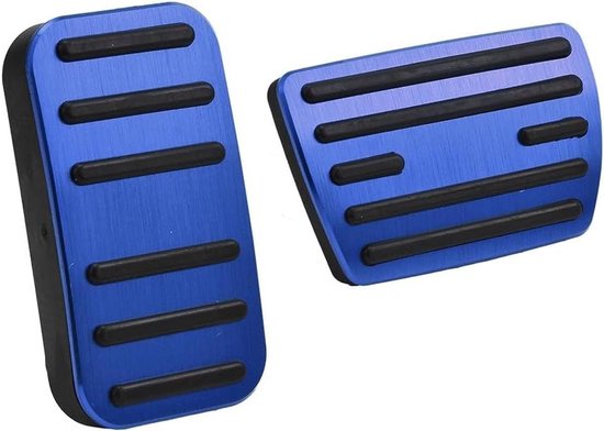 Auto Pedaalhoezen - Antislip Pedaal - Verbeter Rijveiligheid - Aluminium Legering - Set van 2 - Blauw van Merkloos