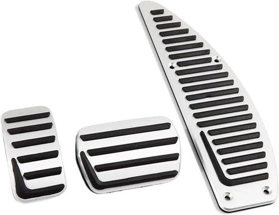 Auto Pedaalhoezen - Gas Rem - Rijcomfort Verbeteren - Antislip Grip - 3 Stuks - Metaal