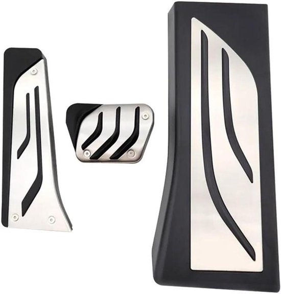 Auto Pedaalhoezen - Interieur Accessoires - Verbeter Rijervaring - Aluminiumlegering - Standaard Maat - Zilver