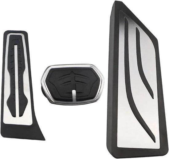 Auto Pedaalhoezen - Pedaal Covers Gas Rem - Verbeteren Rijervaring - Antislip Ontwerp - 1 Paar - Zilver