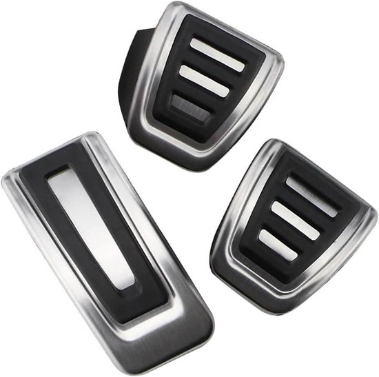 Auto Pedaalhoezen - Pedaal Covers Pedaal Beschermers - Verbeteren Rijervaring - Roestvrij Staal - 1 Set - Zilver