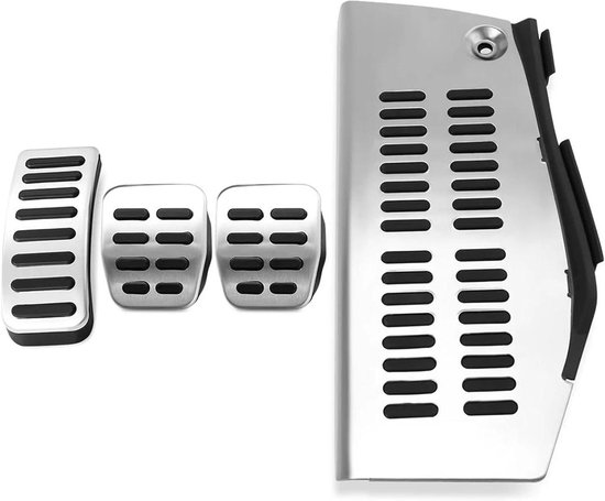 Auto Pedaalhoezen - Pedaal Covers - Verbeter Rijervaring - Antislip Ontwerp - 1 Set - Zilver
