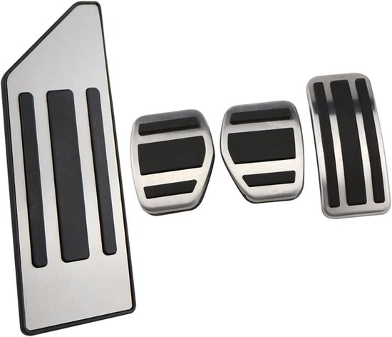 Auto Pedaalhoezen - Pedaal Covers - Verbeterde Grip - Antislip Oppervlak - 4 Delig MT - Metaal