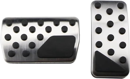 Auto Pedaalhoezen - Pedalen Set - Verbeterde Grip - Antislip Ontwerp - Aluminium - Zwart