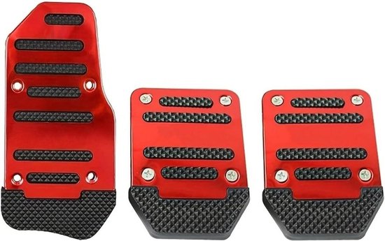 Auto Pedaalhoezen - Rem Gaspedaal - Veiliger Rijden - Antislip Ontwerp - 1 Set - Rood