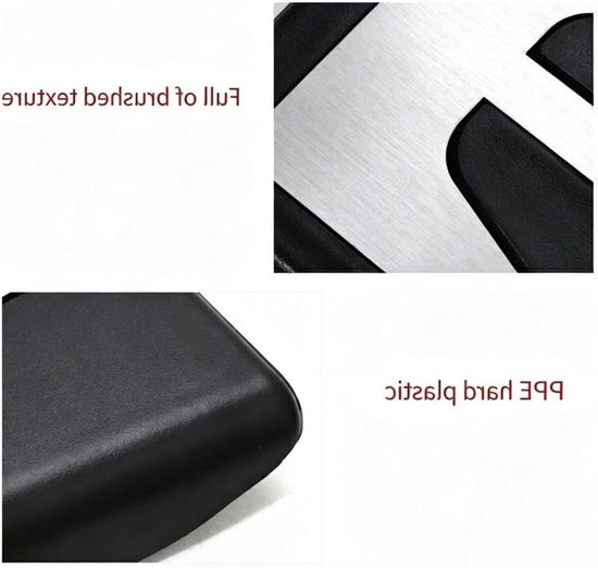 Auto Pedaalhoezen - Sportpedalen Rem Gaspedaal - Verbeteren Rijveiligheid - Antislip Rubber - 3 Stuks - Zilver Zwart