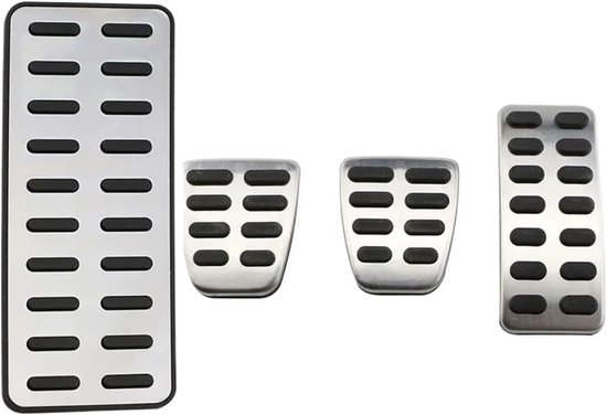 Auto Pedaalhoezen - Voetpedaal Covers - Veilig Rijden - Verbeterde Grip - MT met rustpedaal - One Color