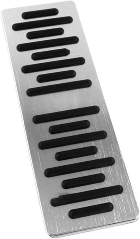Auto Pedaalhoezen - Voetpedaal Covers - Verbeterde Grip - Antislip Oppervlak - 3 Stuks Set - Zilver