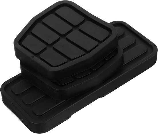 Auto Pedaalrubbers - Antislip Covers - Veiliger Rijden - Slijtvast Materiaal - 3 Stuks - Zwart