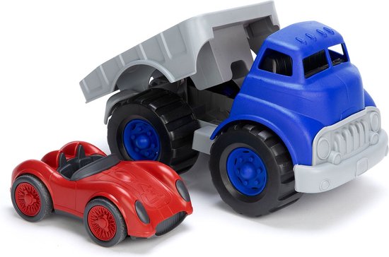 Auto transportwagen met raceauto - Green Toys van Green Toys