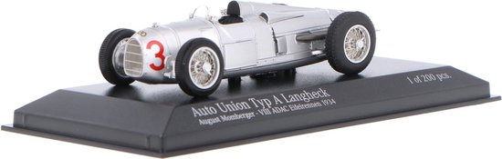 Auto Union Typ A Langheck #3 VIII ADAC Eifelrennen 1934 - 1:43 - Minichamps van Minichamps