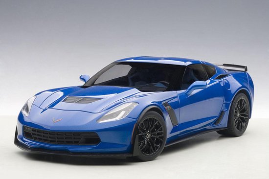 AutoArt 1/18 Chevrolet Corvette C7 Z06 - Laguna Blue Tintcoat van AUTOart