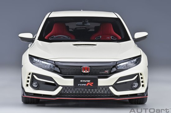 AUTOart 1/18 Honda Civic Type R (FK8) - 2021, Championship White van Merkloos