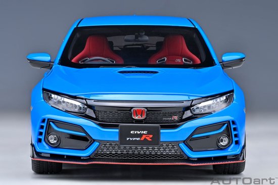 AUTOart 1/18 Honda Civic Type R (FK8) 2021, Racing Blue Pearl van AUTOart