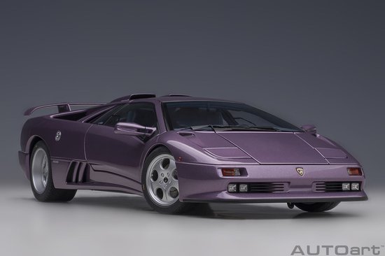 AUTOart 1/18 Lamborghini Diablo SE30 JOTA, Viola 30th van AUTOart
