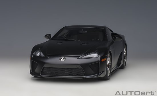 AUTOart 1/18 Lexus LFA, Matt Black van AUTOart