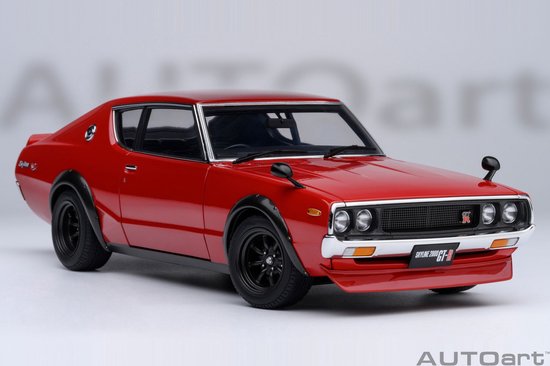 AUTOart 1/18 Nissan Skyline 2000 GT-R (KPGC110) Tuned - Red van Merkloos