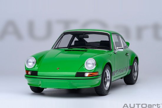 AUTOart 1/18 Porsche 911 Carrera 2.7 RS, Viper Green with Black stripes van AUTOart