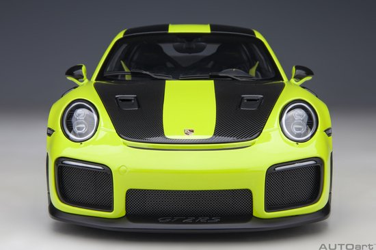 AUTOart 1/18 Porsche 991.2 GT2 RS Weissach Package, Acid Green van AUTOart
