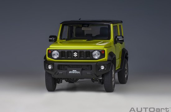 AUTOart 1/18 Suzuki Jimny Sierra (JB74) - Kinetic Yellow / Black roof van AUTOart