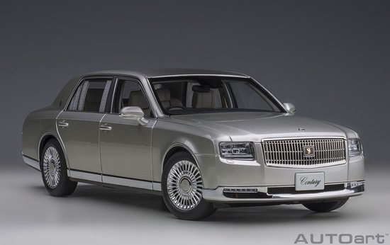 AUTOart 1/18 Toyota Century (met gordijntjes), Zilver van AUTOart