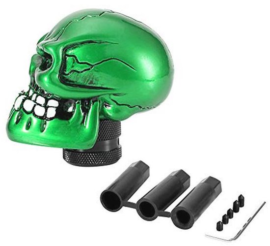 Automatische Versnellingspookknop met Skeletontwerp - Universele Handgreep (Groen) van Merkloos