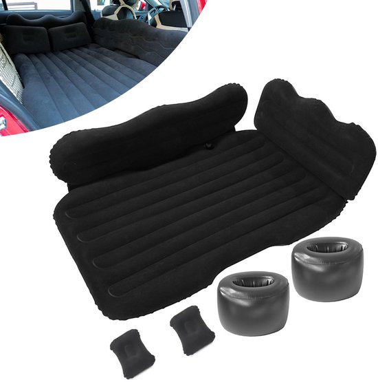Automatras voor Volkswagen ID.7 (ID7) 2023-2024 - Luchtbed voor de achterbank - Autobed ​​voor reizen, kamperen en buitenactiviteiten - Zwart van Automat