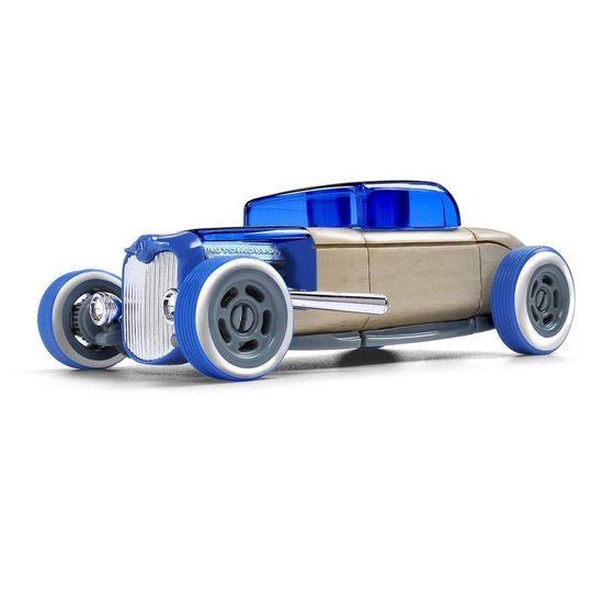 Automoblox: Mini HR-3 Hotrod Coupe - Blauw van Automoblox