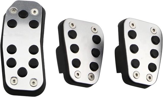 Autopedaal Auto Pedaal Cover Gaspedaal Gas Pedalen Pads Aluminium Rubber Voor Ford Voor Fiesta MK7 2009-2015 Voor Ecosport 2012-2017(MT without Rest) van Ford