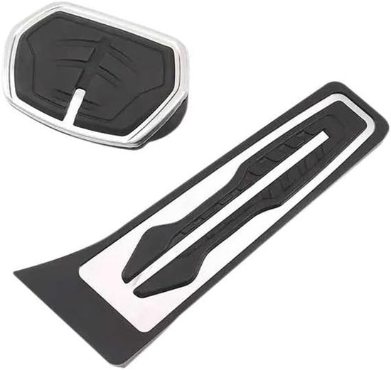 Autopedaalhoezen - Antislip pedalen - Verbeterde rijervaring - Roestvrij staal en rubber - Set van 2 of 3 - Zwart