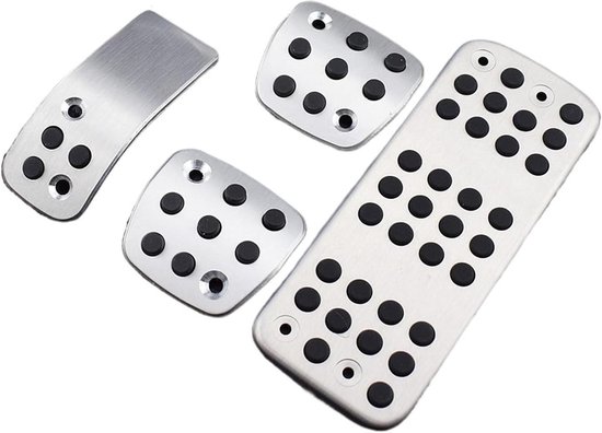Autopedaalhoezen Set - Antislip Pedalen - Verbeterde Grip - Aluminiumlegering Rubber - MT Model - Zwart