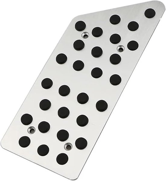 Autopedalen Set - Auto Pedaalhoezen - Verbeterde Grip - Antislip Ontwerp - 3 Delig - Zilver Zwart