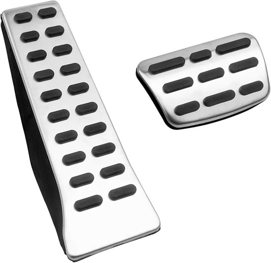 Autopedalen Set - Pedaalhoezen - Verbeterde Grip - Antislip Aluminium - Universeel - Zilver