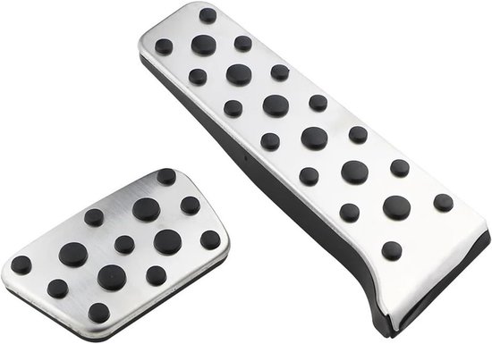 Autopedalen Set - Pedaalhoezen - Verbeteren Rijervaring - Antislip Ontwerp - 2 Stuks - Zilver