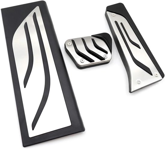 Autopedalen Set - Voetrem Gaspedaal - Verbeterde Grip - Verhoogde Rijveiligheid - 3 Delig - Zwart