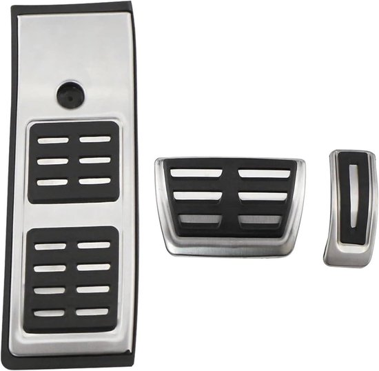 Autopedalenset - Pedaalhoezen - Verbeterde Controle - Antislip Ontwerp - 3 stuks - Zilver