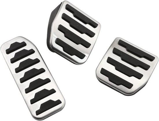 Autorempedaal - Pedaaldeksel - Veiliger Rijden - Antislip Ontwerp - 1 set - Zilver