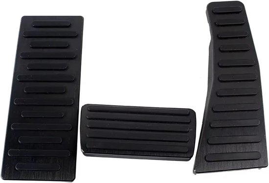 Autovoetpedalen Set - Pedaalhoezen Aluminium - Verbeterde Rijervaring - Antislip Ontwerp - 3 Stuks - Aluminium