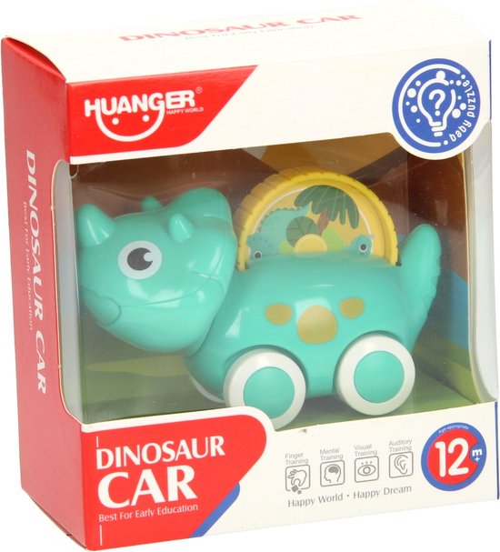 Baby Dino Auto, 11cm. van Merkloos