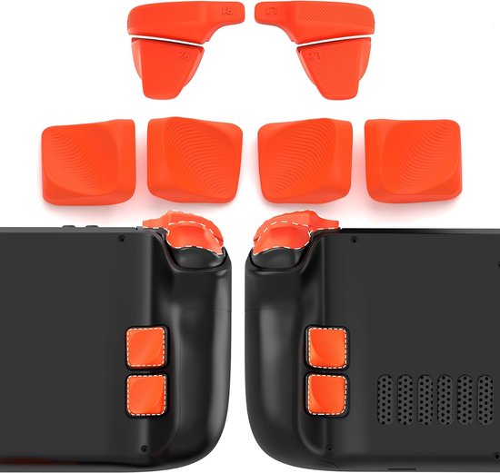 Back Button en Shoulder Trigger Upgrade Set voor Steam Deck OLED en LCD - Verlengde Knoppen voor Meer Comfort en Controle van Merkloos