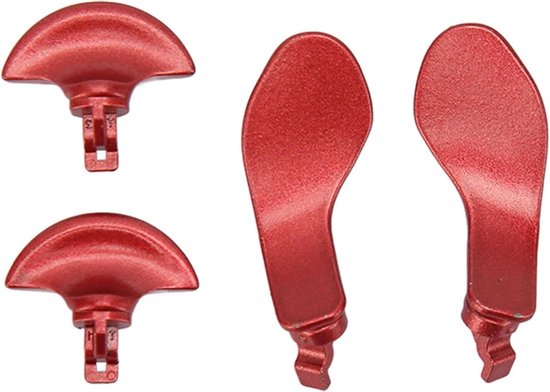 Back Paddles Controller - Extra Knoppen - Gaming Verbeteren - Roestvrij Staal - 4 Stuks - Rood van Merkloos