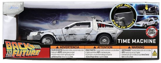 Back To The Future - Bevroren Delorean - Schaal 1:24 - Met verlichting - Jada Toys van Merkloos